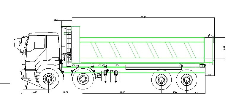 baotou 12 wheeler beiben dump trucks