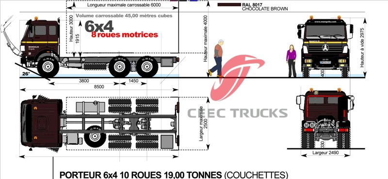 BEIBEN POWER STAR 6X4 10 WHEEL TRACTOR TRUCK 