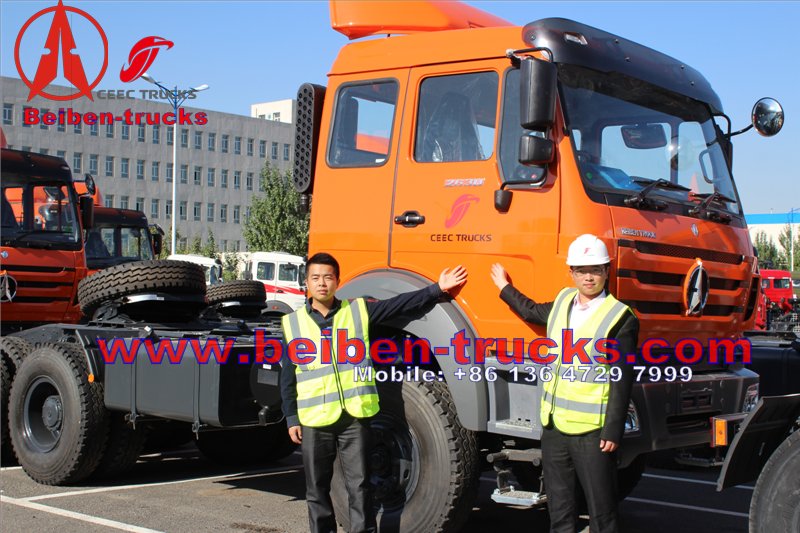 beiben tractor truck for congo customer