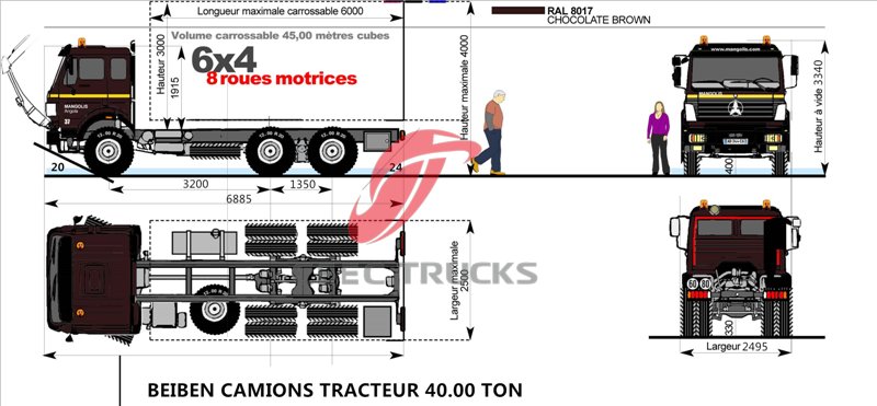 beiben tractor truck for congo customer