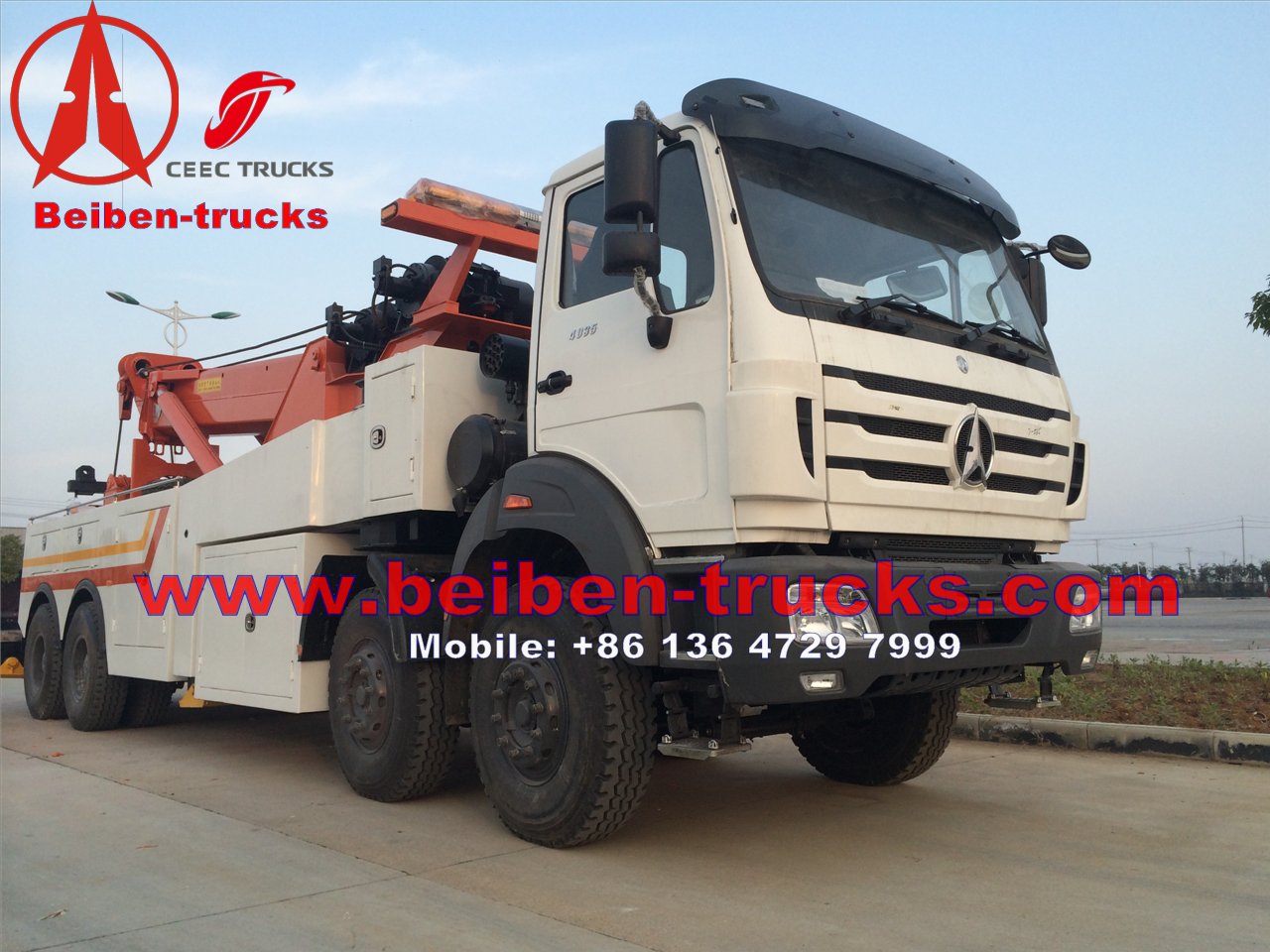North benz right hand drive heavy duty recovery truck 