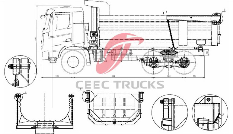 Beiben dump truck for africa congo