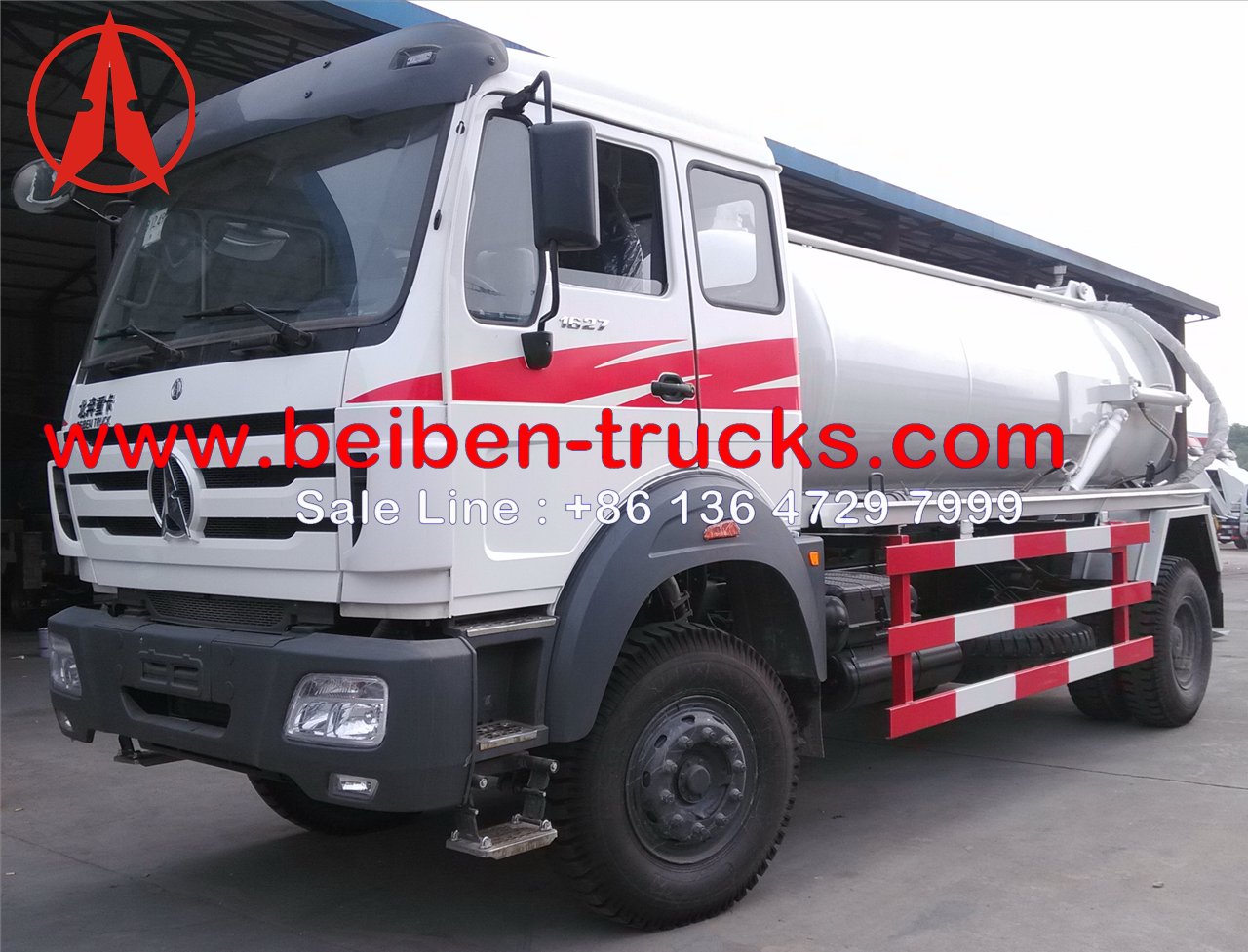 cihina beiben 10 cbm sewage suction truck