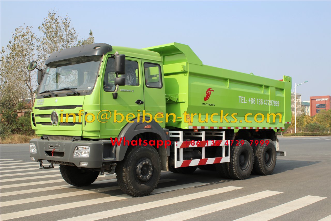 China manufacturer 10 wheel 20 ton sand tipper truck Beiben dump truck 
