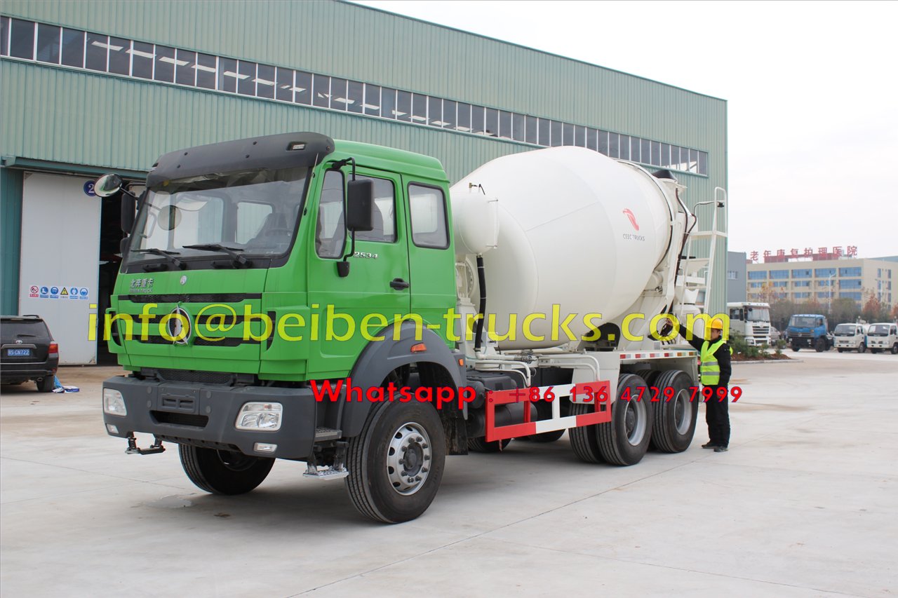 beiben 10 wheeler concrete mixer truck