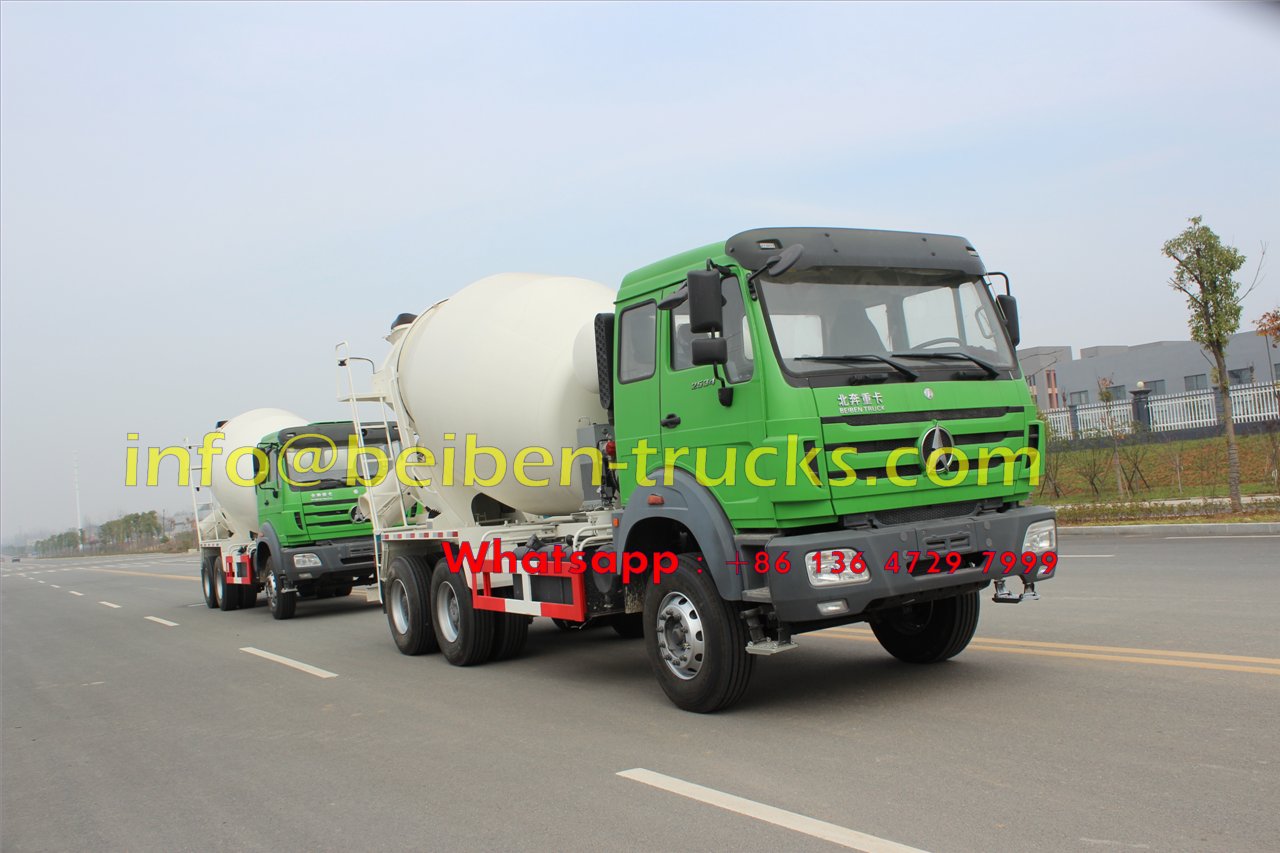 China Beiben 6x4 340hp 10 Cubic Meters Concrete Mixer Truck