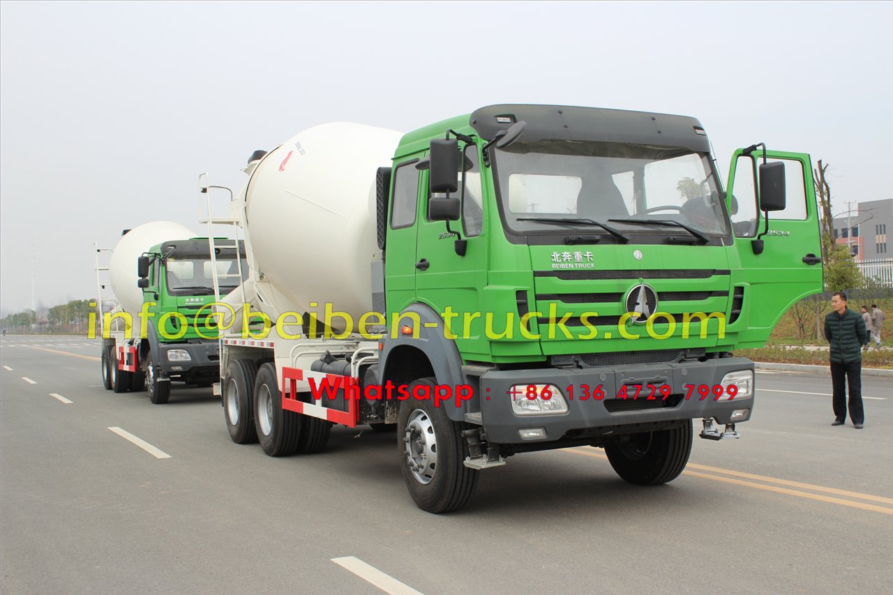 Beiben good quality 6x4 mixer truck 8 cubic meters sale in Mongolia 