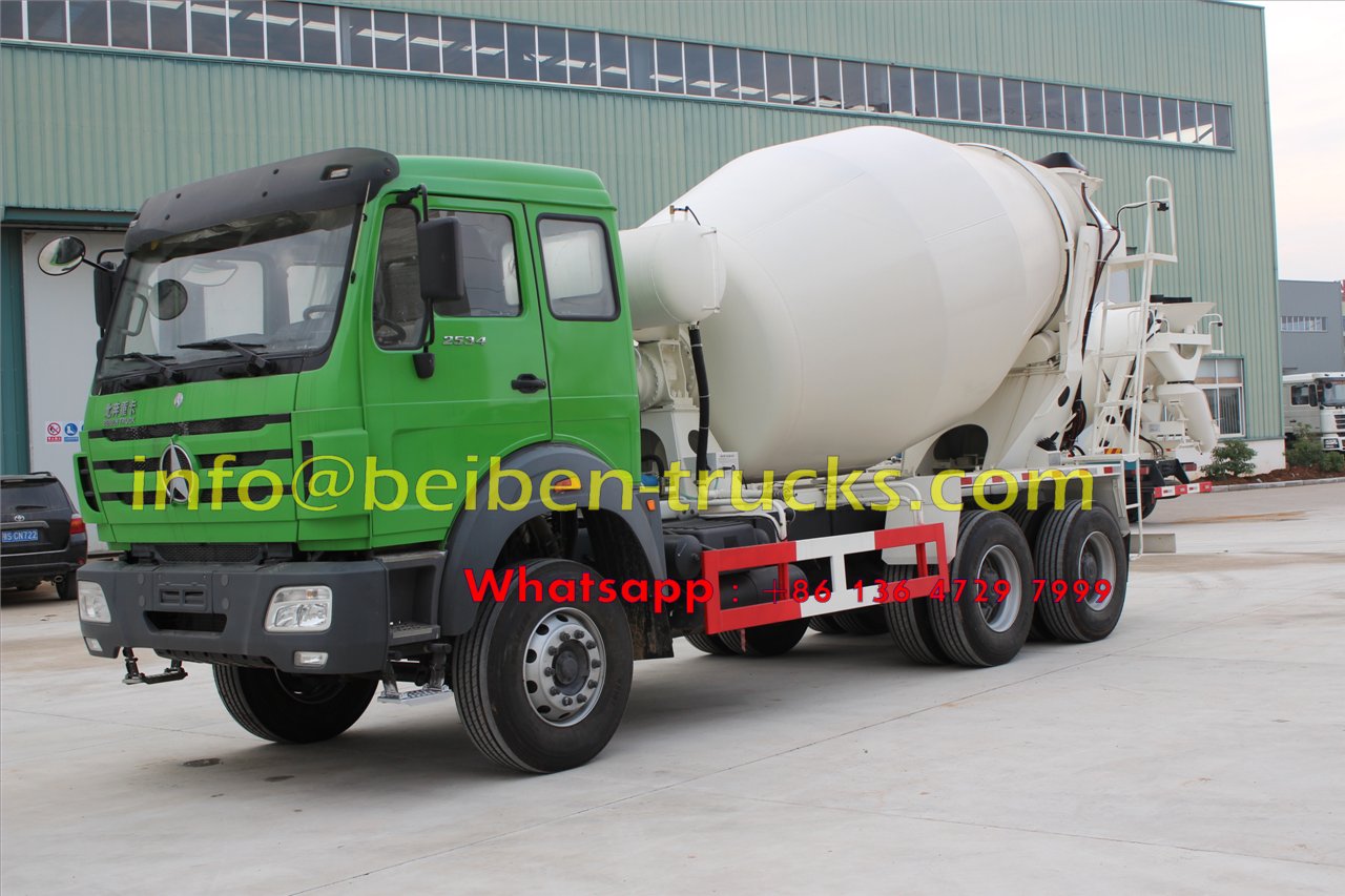 Military quality hot sale Beiben 6x4 5m3 capacity concrete mix truck