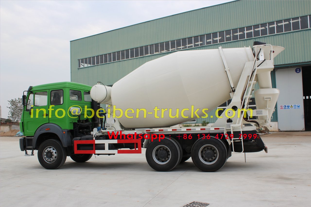 Military quality hot sale Beiben 6x4 5m3 capacity concrete mix truck