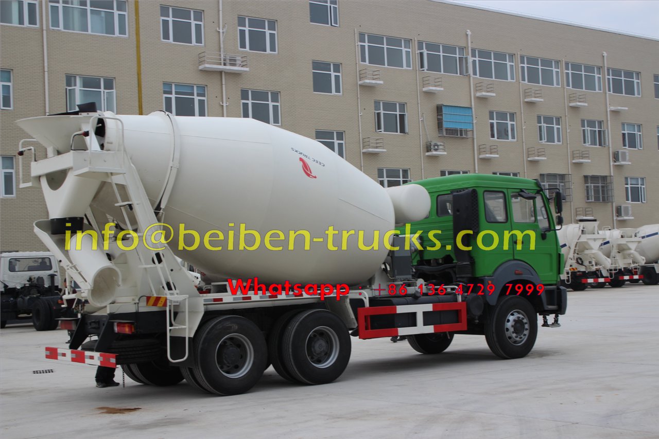 Famous brand Beiben 336hp concrete mixer truck cheap price 