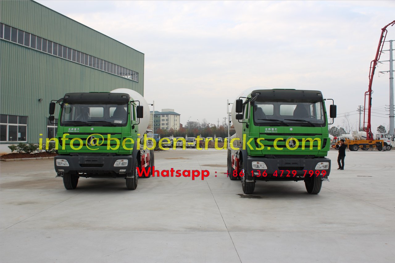 Famous brand Beiben 336hp concrete mixer truck cheap price 