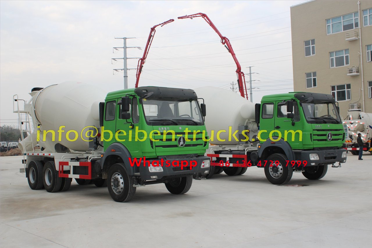 China famous brand Beiben 8 cubic meters concrete mixer truck 