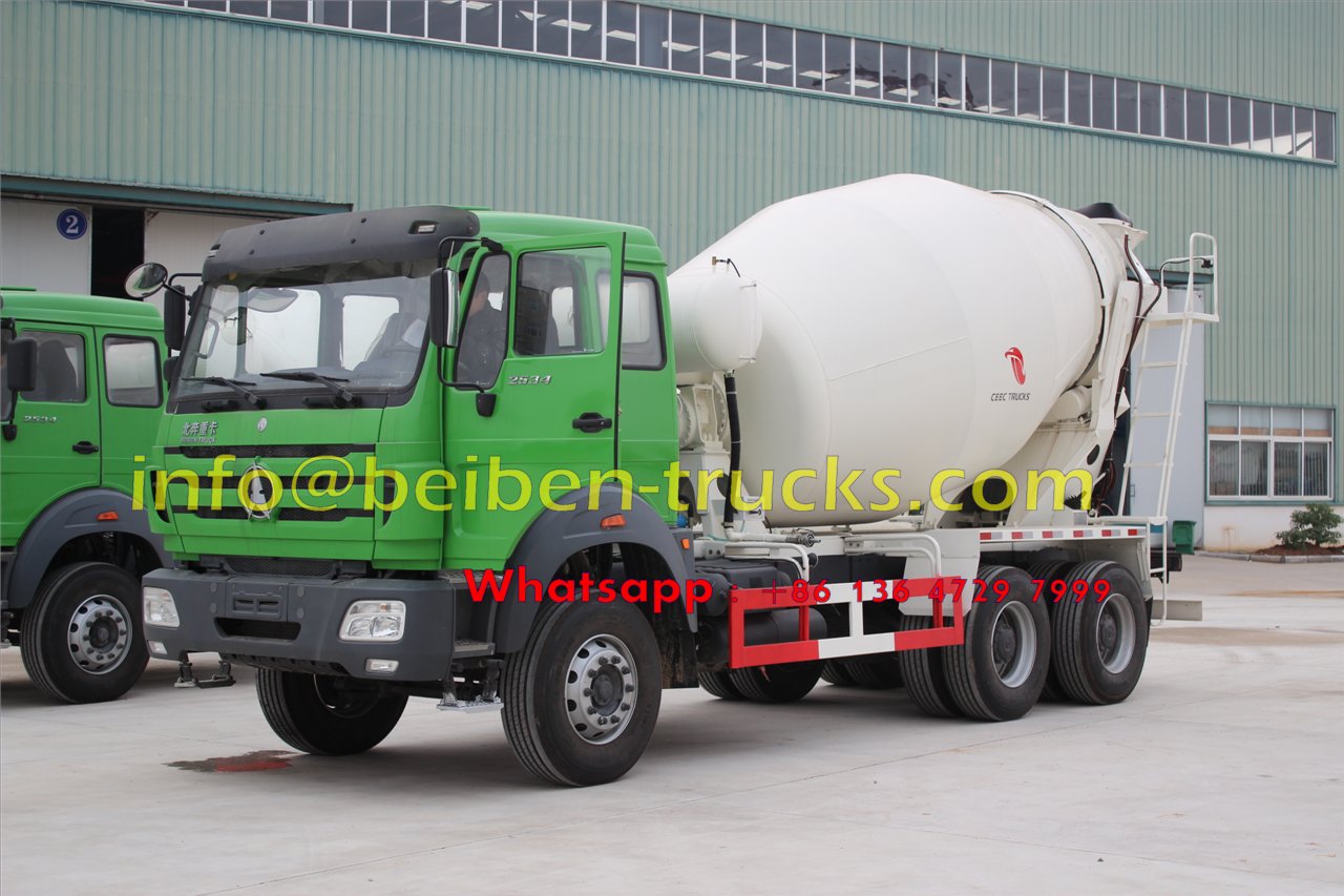 North benz 8cbm 6x4 concrete mixer truck sale in Africa