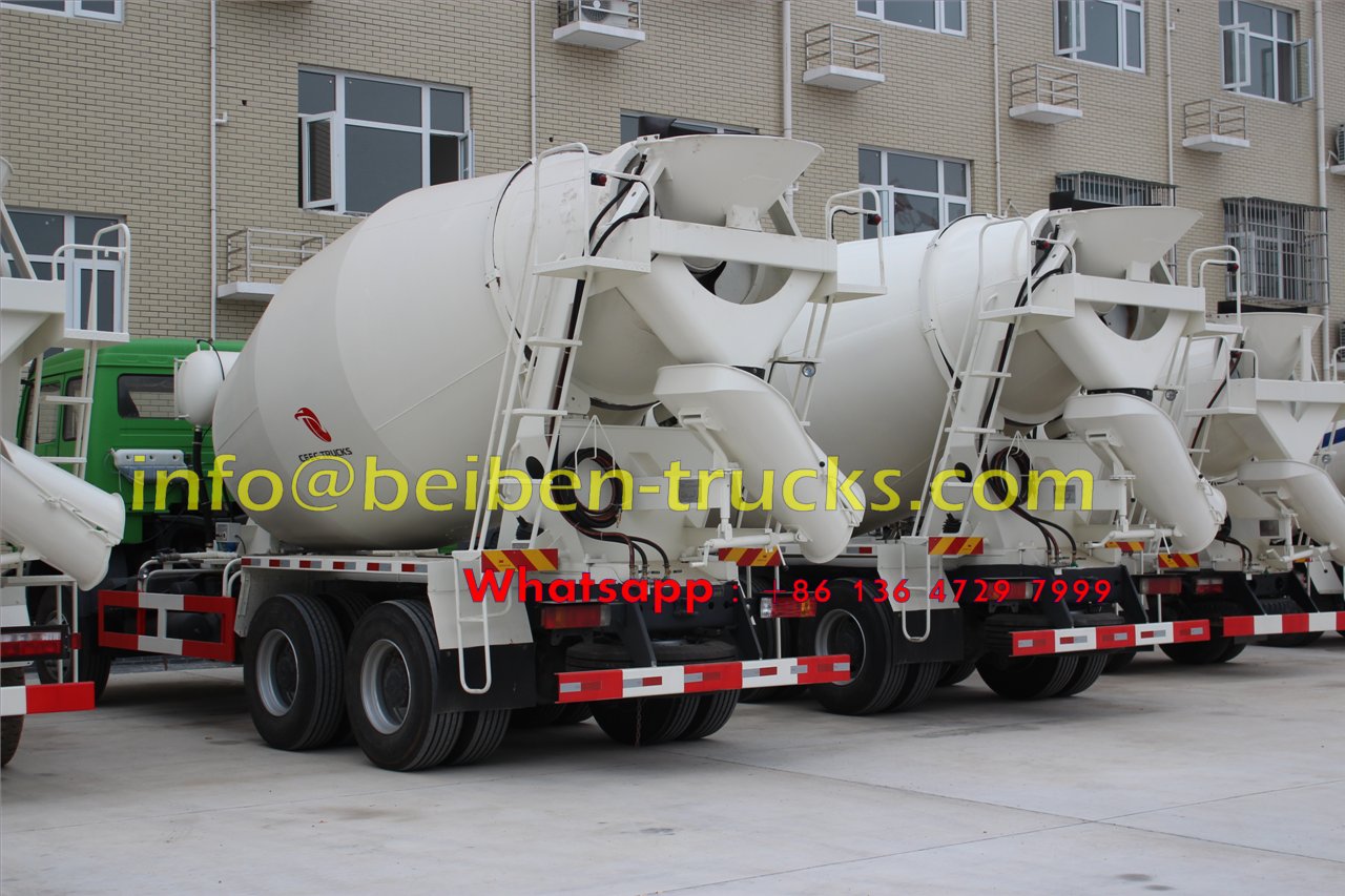 North benz 8cbm 6x4 concrete mixer truck sale in Africa