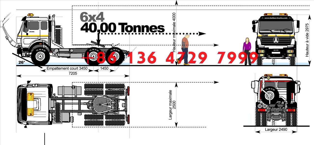 Beiben 2544 tractor truck supplier in china