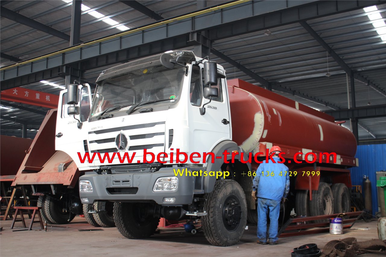 top china brand beiben 2638 off road water truck for sale 