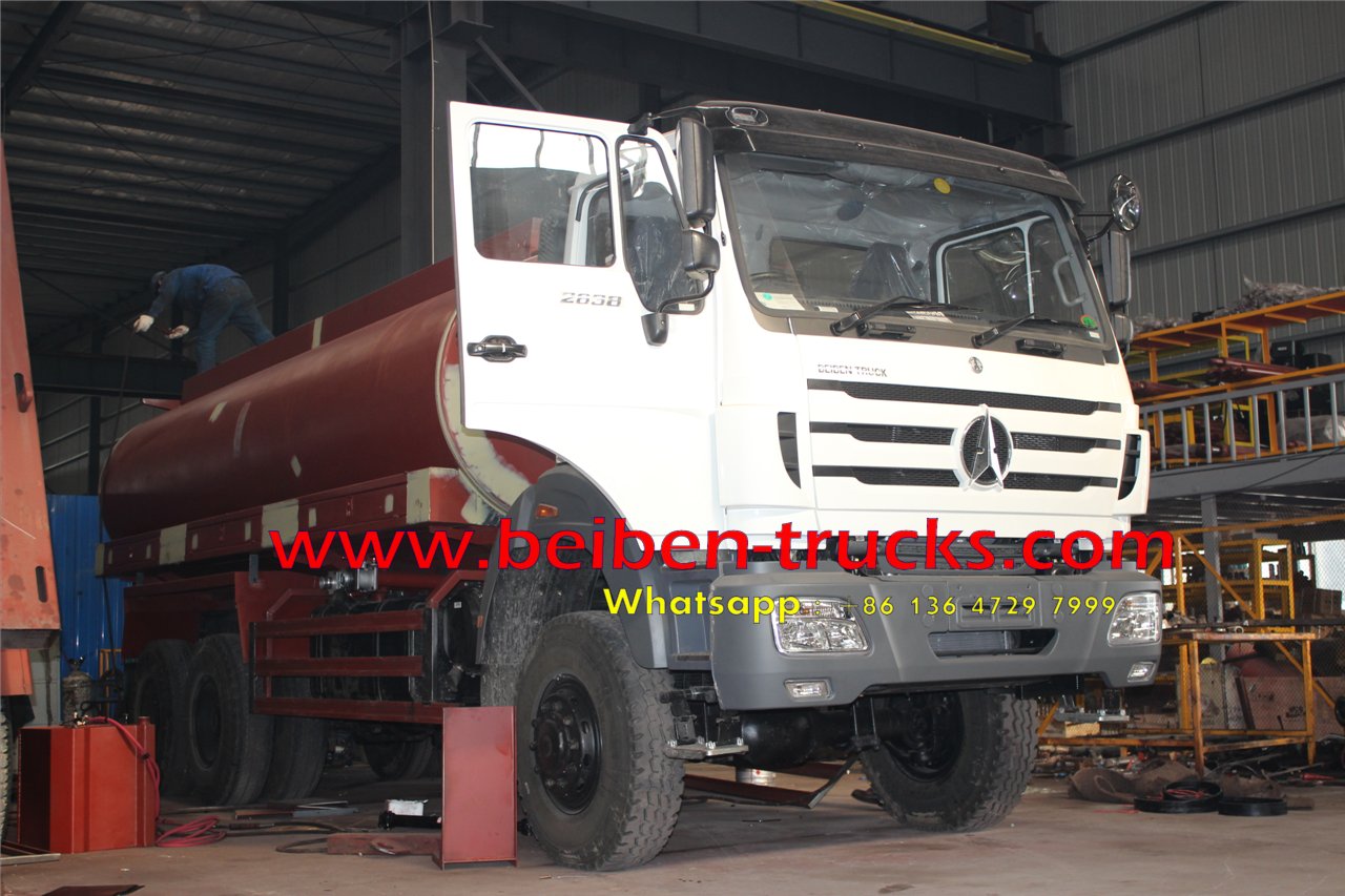 top china brand beiben 2638 off road water truck for sale 