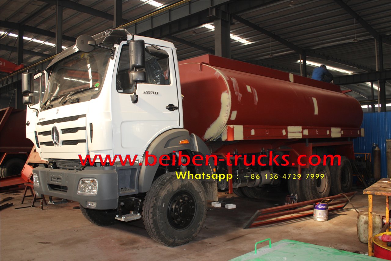top china brand beiben 2638 off road water truck for sale 