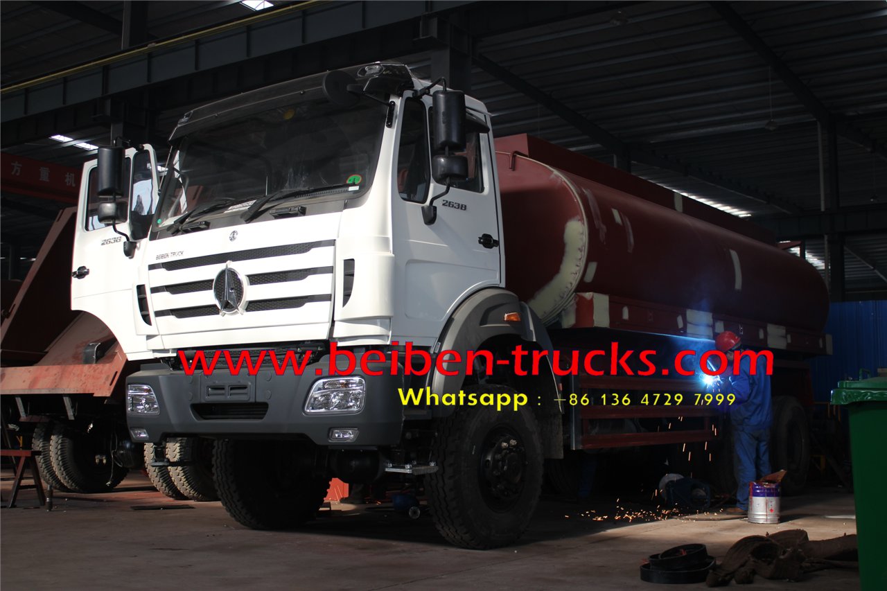 top china brand beiben 2638 off road water truck for sale 