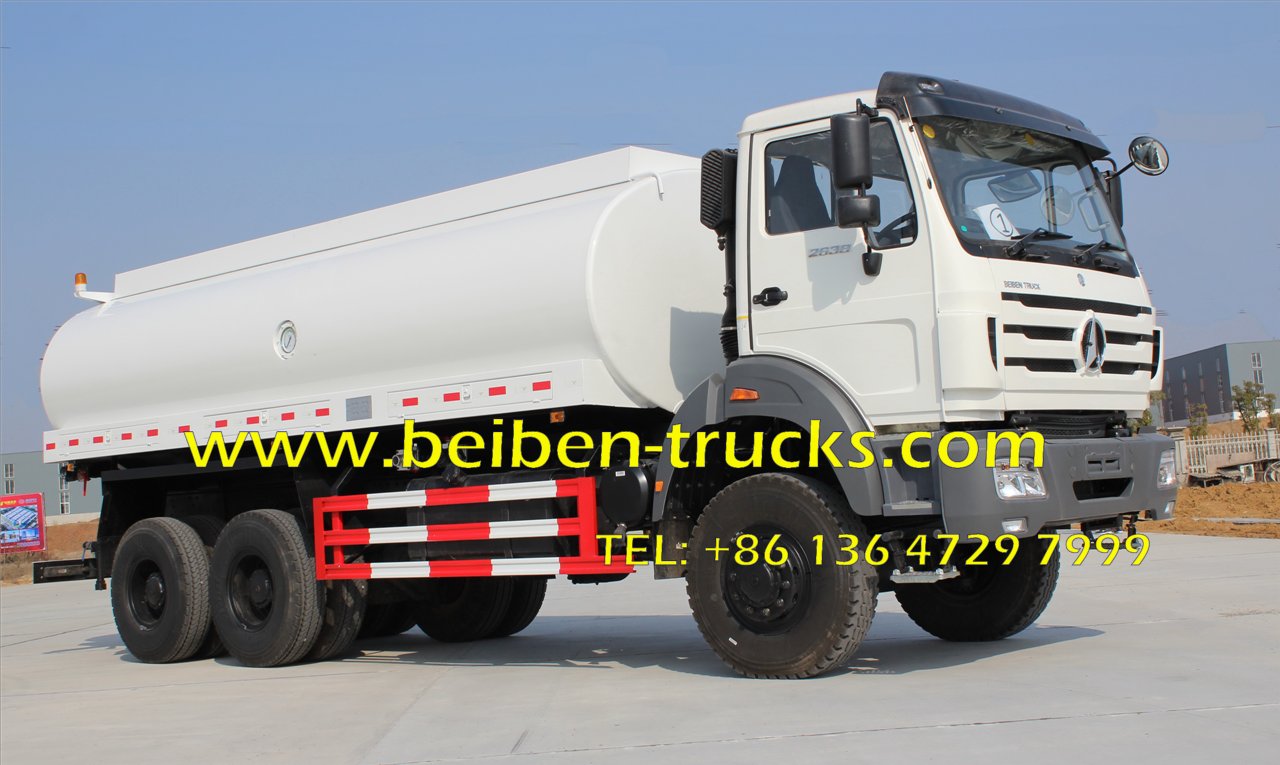 Beiben NG80B 6x4 5000 gallon water tank truck 