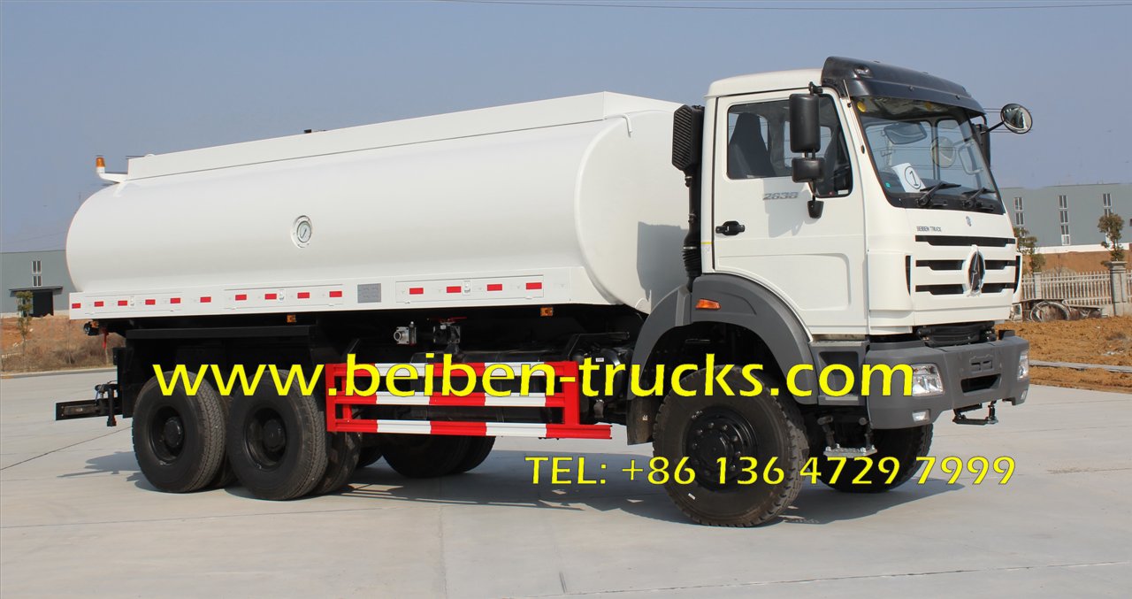20m3 BEIBEN Water transportation stainless steel water tank truck 
