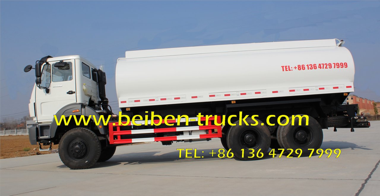 20m3 BEIBEN Water transportation stainless steel water tank truck 