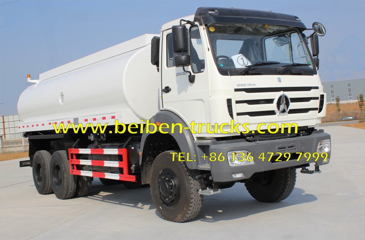 20m3 BEIBEN Water transportation stainless steel water tank truck 