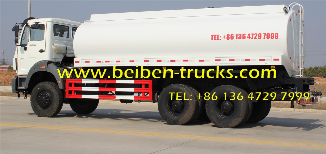 North Benz NG80 6x4 power star 20 ton water tank truck 