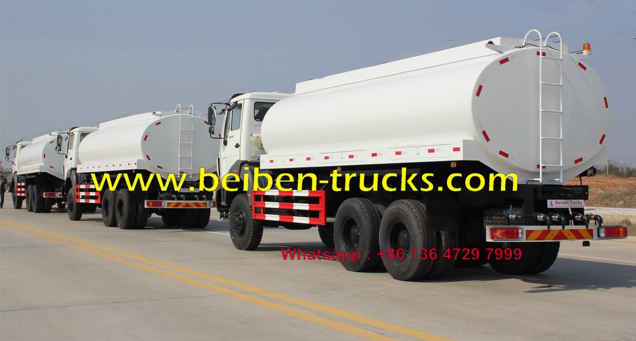 North benz NG80 6x4 336hp water tank truck for sale in constructon