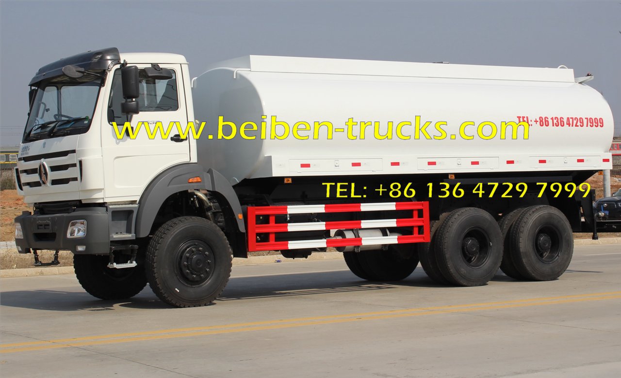 North benz NG80 6x4 336hp water tank truck for sale in constructon