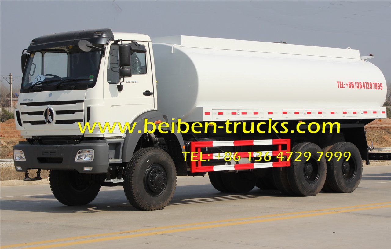 North benz NG80 6x4 336hp water tank truck for sale in constructon