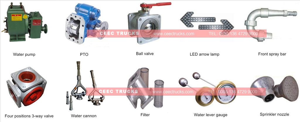 beiben water truck parts