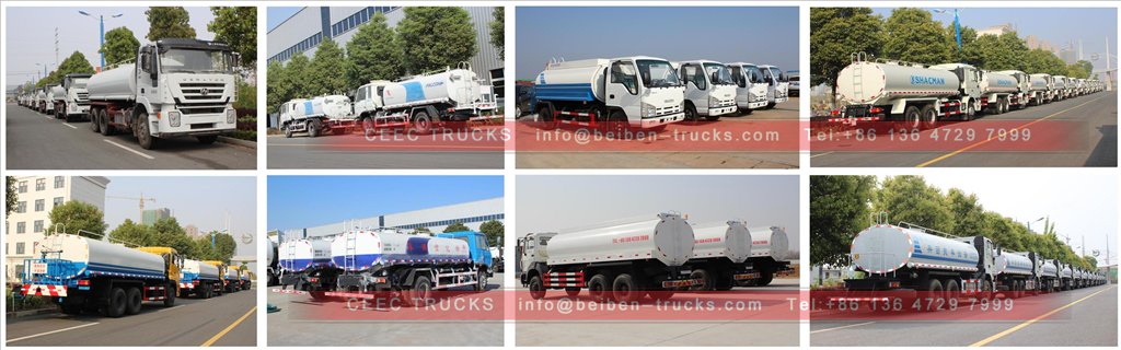 isuzu water truck in stock