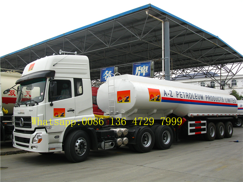 36000 L double tire fuel tank truck trailer