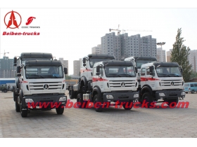 baotou North Benz 6x4 truck head 400hp tractor truck benz technology  supplier