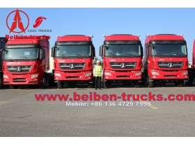 Beiben V3 6x4 Tractor Head Mercedes Benz Truck Engine for congo customer
