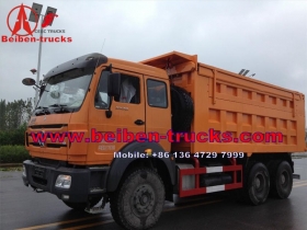 china North Beiben 6x4 380hp sand tipper dump truck for kenya