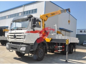 china beiben 10 T truck mounted crane manufacturer