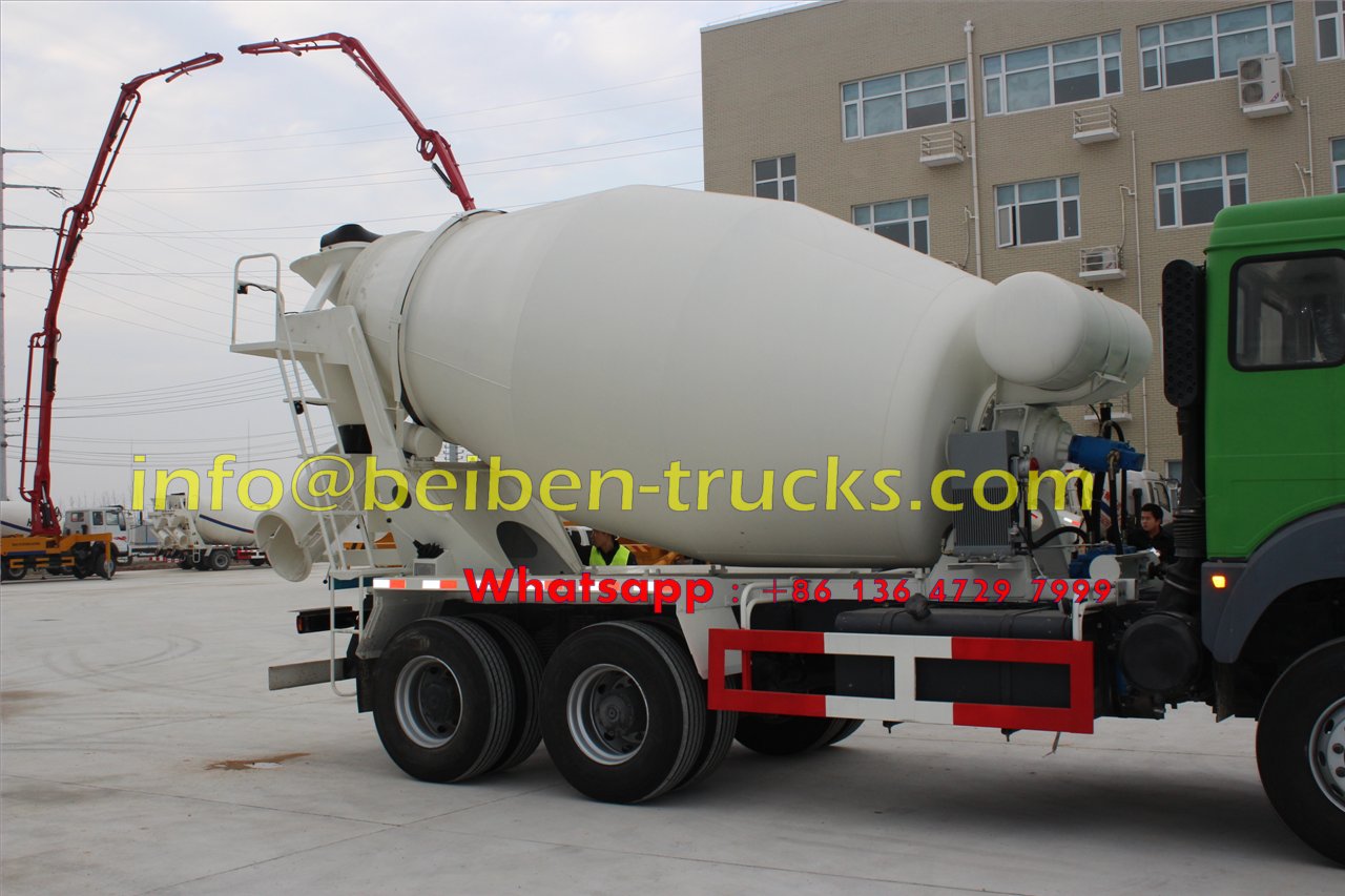 North Benz NG80 6x4 concrete mixer truck cement truck factory