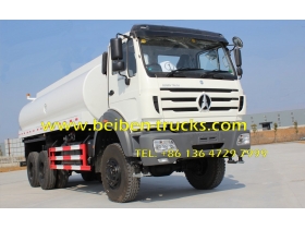 china Beiben NG80 6x4 20 cubic meters power star water tankers for sale