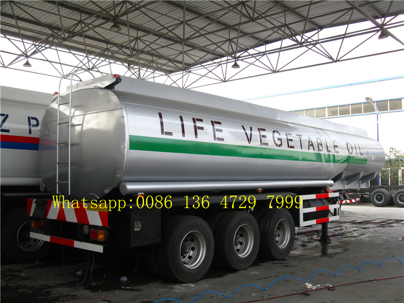 45 cbm FUWA axle petrol fuel tanker semi trailer supplier