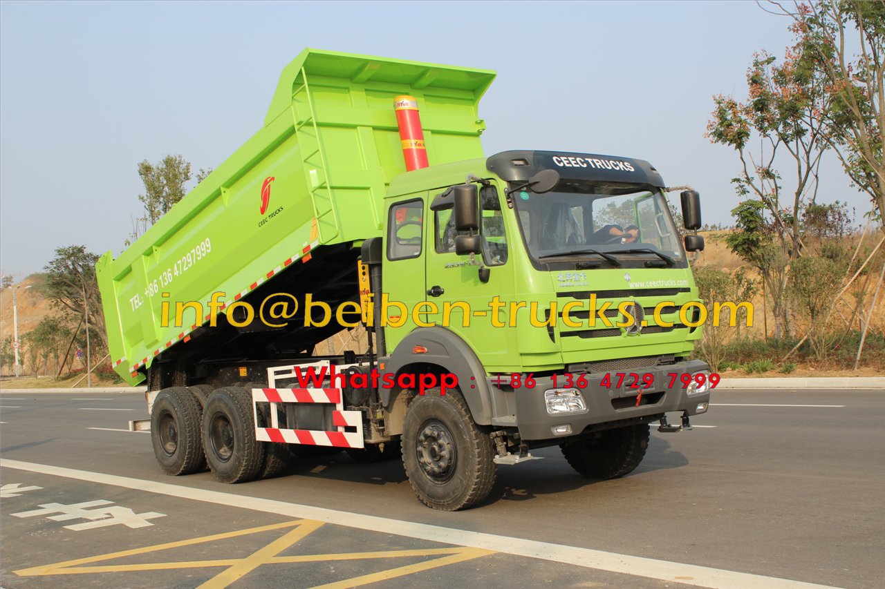 Beiben 60 T heavy duty dump truck in road test