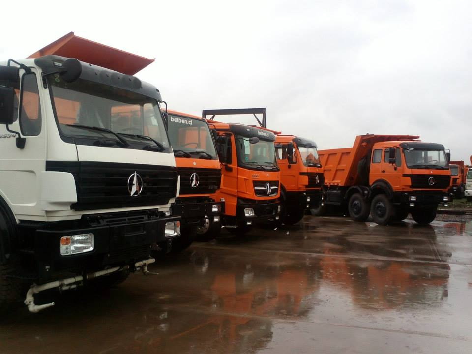 Chile dealer sign great agreement with beiben trucks plant 