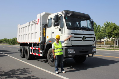 Bureau veritas send people to inspect our beiben 2534 dump truck for congo country