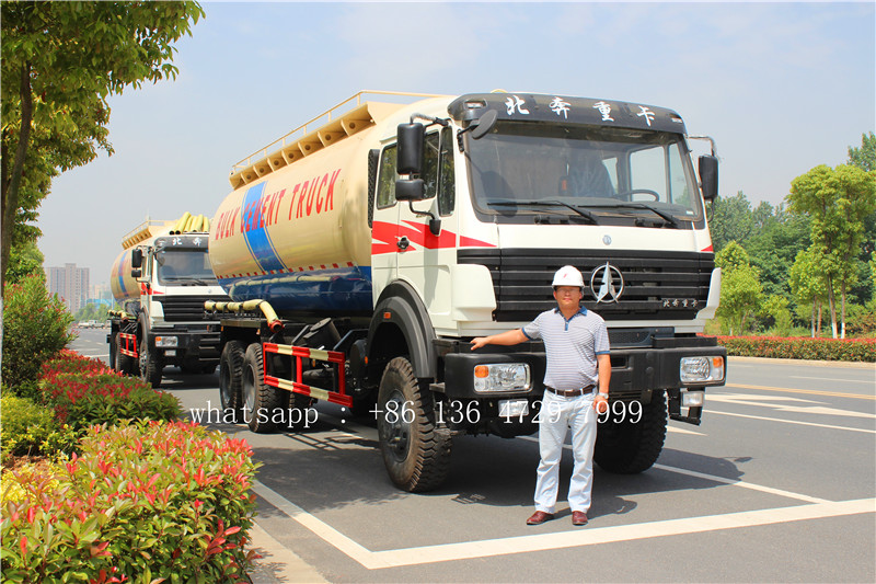 Uzbekistan- 2 units beiben 6*6 cement tanker exported 