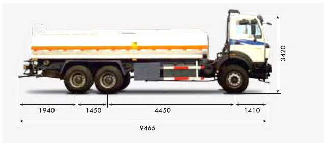 beiben 10 wheeler water tanker truck supplier