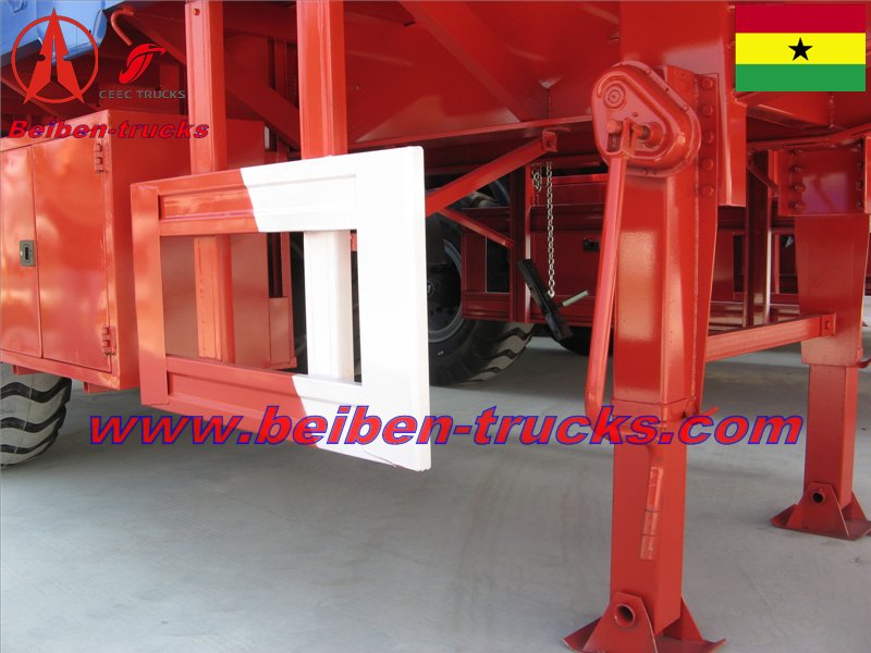 60 T heavy duty bogie suspension cargo semitrailer 