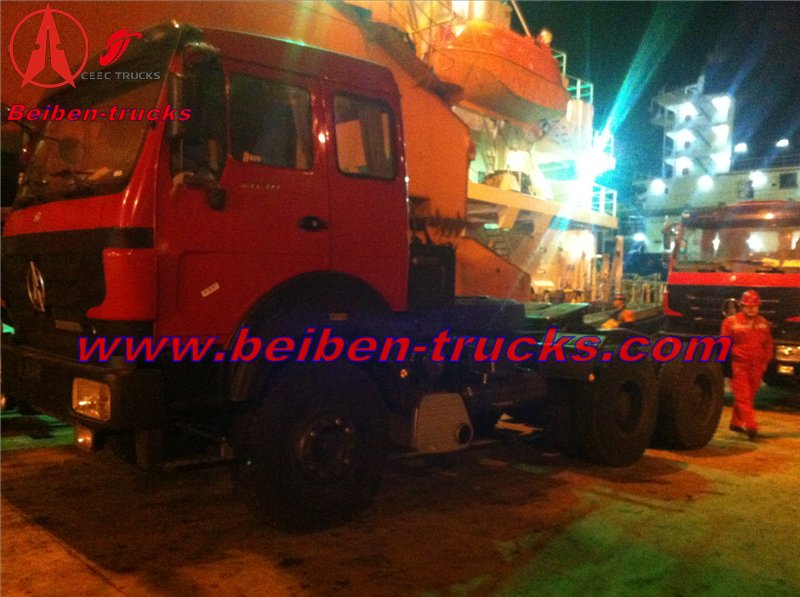 Nigerial customer order 30 units beiben 2642 tractor trucks from CEEC TRUCKS company .