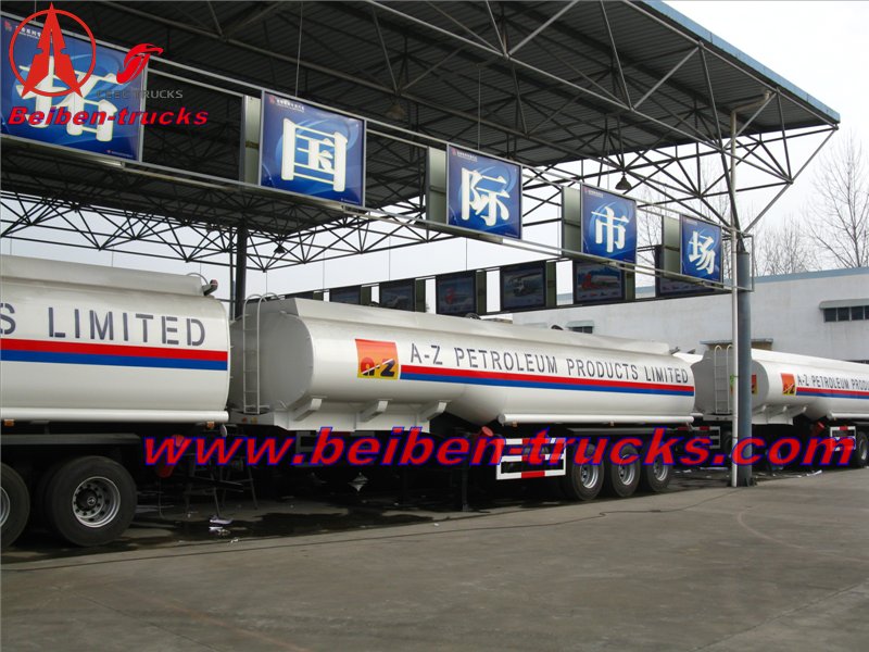 Ethopia customers order 100 units fuel tanker semitrailer