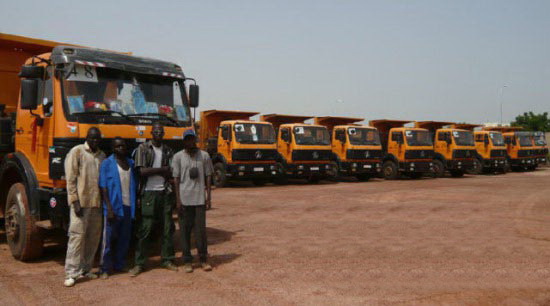 angola beiben trucks